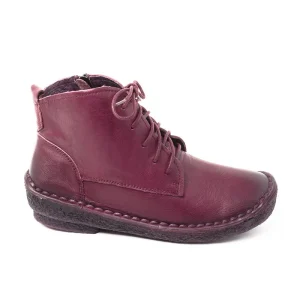 Chaussures Femme Bottines en Cuir, Couleur Bordeaux / G027-70 / BEL CHOU'S