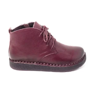 Chaussures Femme Bottines en Cuir, Couleur Bordeaux / G028-70 / BEL CHOU'S