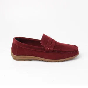 Chaussures Homme Mocassins & Drivers en Cuir, Couleur Rouge / M013-73 / BEL CHOU'S