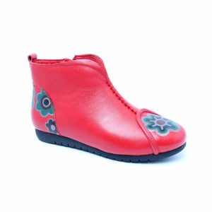 Chaussures Femme Bottines en Cuir, Couleur Rouge / N115-73 / BEL CHOU'S