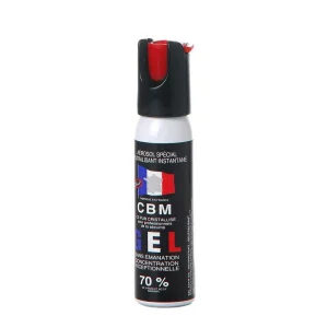 Aérosol de défense CBM gel lacrymogène CS + Capot 1/4 tour 25 ml