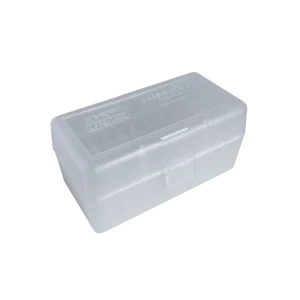 Boîte de rangement MTM compartimentée pour 50 cartouches calibre .270 / 30-06 / 25-06