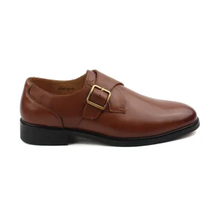 Chaussures Homme Monks / Boucles en Cuir, Couleur Marron / C2401-65 / BEL CHOU'S