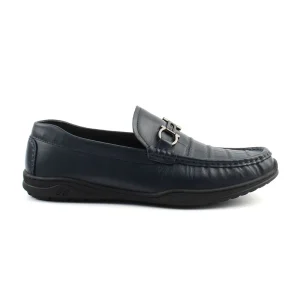 Chaussures Homme Mocassins & Drivers en Cuir, Couleur Bleu Marine / C3701-84 / Bel Chou's