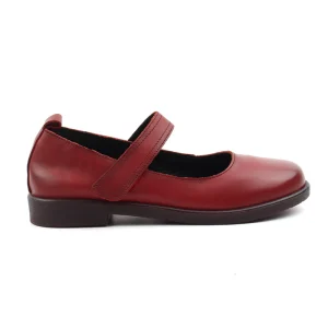 Chaussures Femme Ballerines en Cuir, Couleur Rouge / EX042-73 / BEL CHOU'S