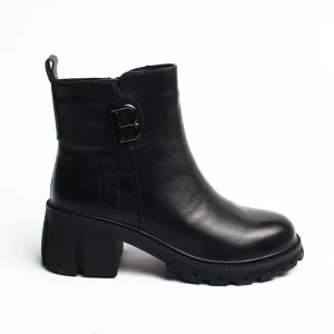 Chaussures Femme Bottines en Cuir, Couleur Noir / EX111-51 / BEL CHOU'S