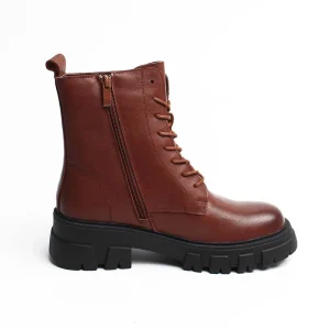 Chaussures Femme Bottines en Cuir, Couleur Marron / EX112-62 / BEL CHOU'S