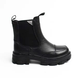 Chaussures Femme Bottines en Cuir, Couleur Noir / EX114-51 / BEL CHOU'S