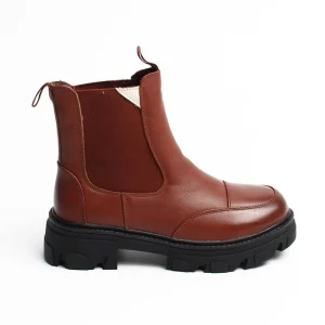 Chaussures Femme Bottines en Cuir, Couleur Marron / EX114-62 / BEL CHOU'S
