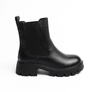 Chaussures Femme Bottines en Cuir, Couleur Noir / EX115-51 / BEL CHOU'S