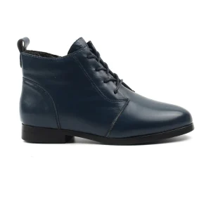 Chaussures Femme Bottines en Cuir, Couleur Bleu Marine / EX118-84 / BEL CHOU'S