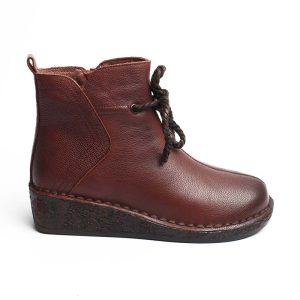 Chaussures Femme Bottines en Cuir, Couleur Marron / EX151-62 / BEL CHOU'S