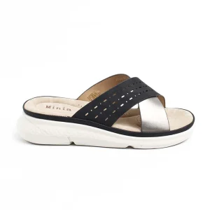 Chaussures Femme Sandales, Couleur Noir / F022-51 / MINIA