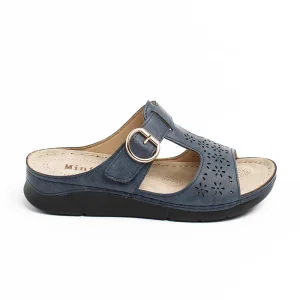 Chaussures Femme Sandales, Couleur Bleu Marine / F023-84 / MINIA