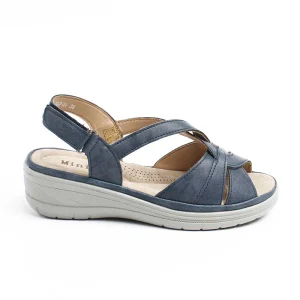 Chaussures Femme Sandales, Couleur Bleu Marine / F029-84 / MINIA