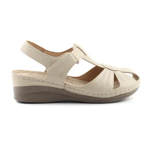 Chaussures Femme Sandales, Couleur Beige / F034-65 / MINIA