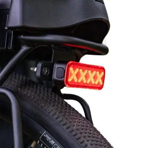 Feu arrière Kheax Zaurac USB-C avec antivol et sonnette 300 Lm