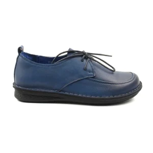 Chaussures Femme Derbies en Cuir, Couleur Bleu Marine / G0018-84 / BEL CHOU'S