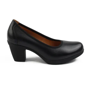 Chaussures Femme Escarpins en Cuir, Couleur Noir / H001-51 / BEL CHOU'S