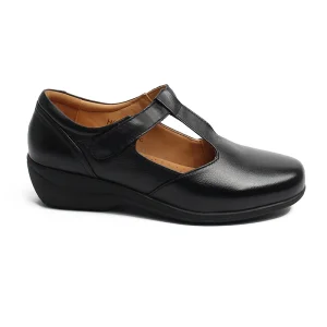 Chaussures Femme Ballerines en Cuir, Couleur Noir / H017-51 / BEL CHOU'S