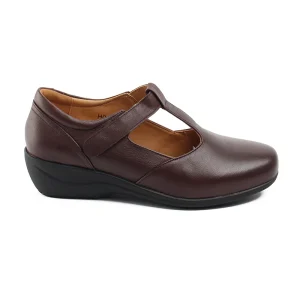 Chaussures Femme Escarpins en Cuir, Couleur Marron / H017-62 / BEL CHOU'S
