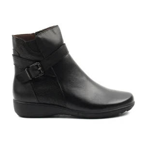 Chaussures Femme Bottines en Cuir, Couleur Noir / H124-51 / BEL CHOU'S