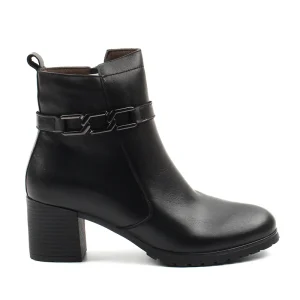 Chaussures Femme Bottines en Cuir, Couleur Noir / H127-51 / BEL CHOU'S