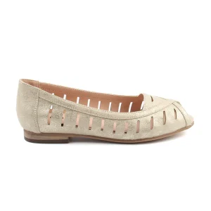 Chaussures Femme Ballerines, Couleur Or / L058-53 / MINIA