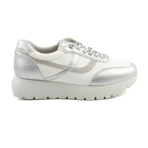 Chaussures Femme Sneakers, Couleur Argent / L064-29 / MINIA