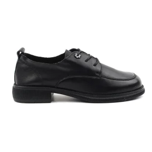 Chaussures Femme Derbies en Cuir, Couleur Noir / N017-51 / BEL CHOU'S