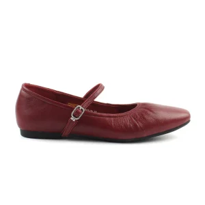 Chaussures Femme Ballerines en Cuir, Couleur Bordeaux / N042-73 / Bel Chou's