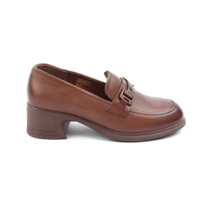 Chaussures Femme Mocassins en Cuir, Couleur Marron / N063-62 / BEL CHOU'S