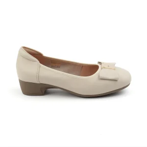 Chaussures Femme Ballerines en Cuir, Couleur Beige / N079-88 / BEL CHOU'S