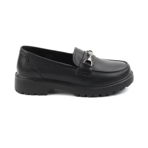 Chaussures Femme Mocassins en Cuir, Couleur Noir / N085-51 / BEL CHOU'S