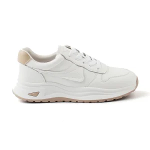 Chaussures Femme Sneakers en Cuir, Couleur Blanc / N093-99 / BEL CHOU'S