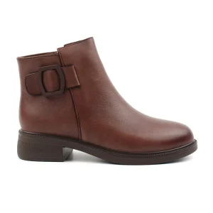 Chaussures Femme Bottines en Cuir, Couleur Marron / N116-62 / BEL CHOU'S