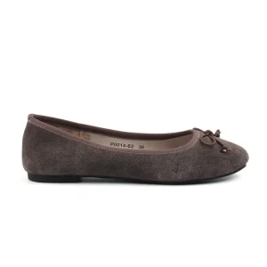 Chaussures Femme Ballerines en Cuir, Couleur Marron / P0014-63 / BEL CHOU'S