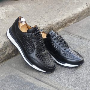 Sneakers Homme Cuir Croco - Napoli II