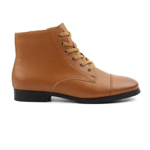 Chaussures Femme Bottines en Cuir, Couleur Camel / P112-66 / BEL CHOU'S