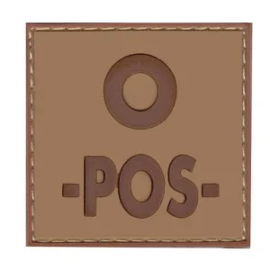 Patch groupe sanguin basse visibilité PVC