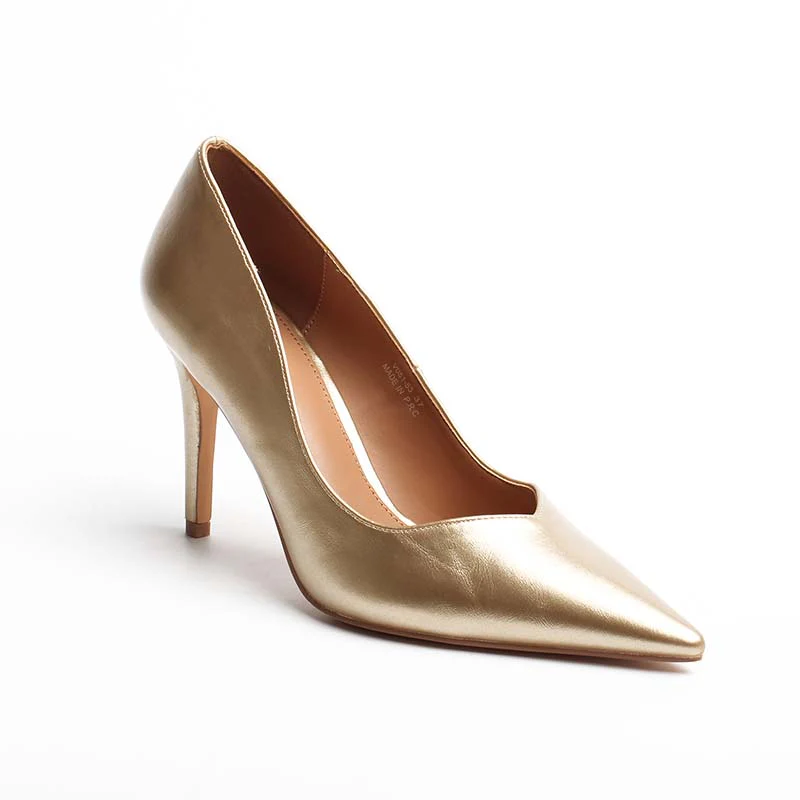 Chaussures Femme Escarpins, Couleur Or / V051-53 / MINIA