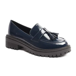 Chaussures Femme Mocassins, Couleur Bleu Marine / V058-84 / MINIA