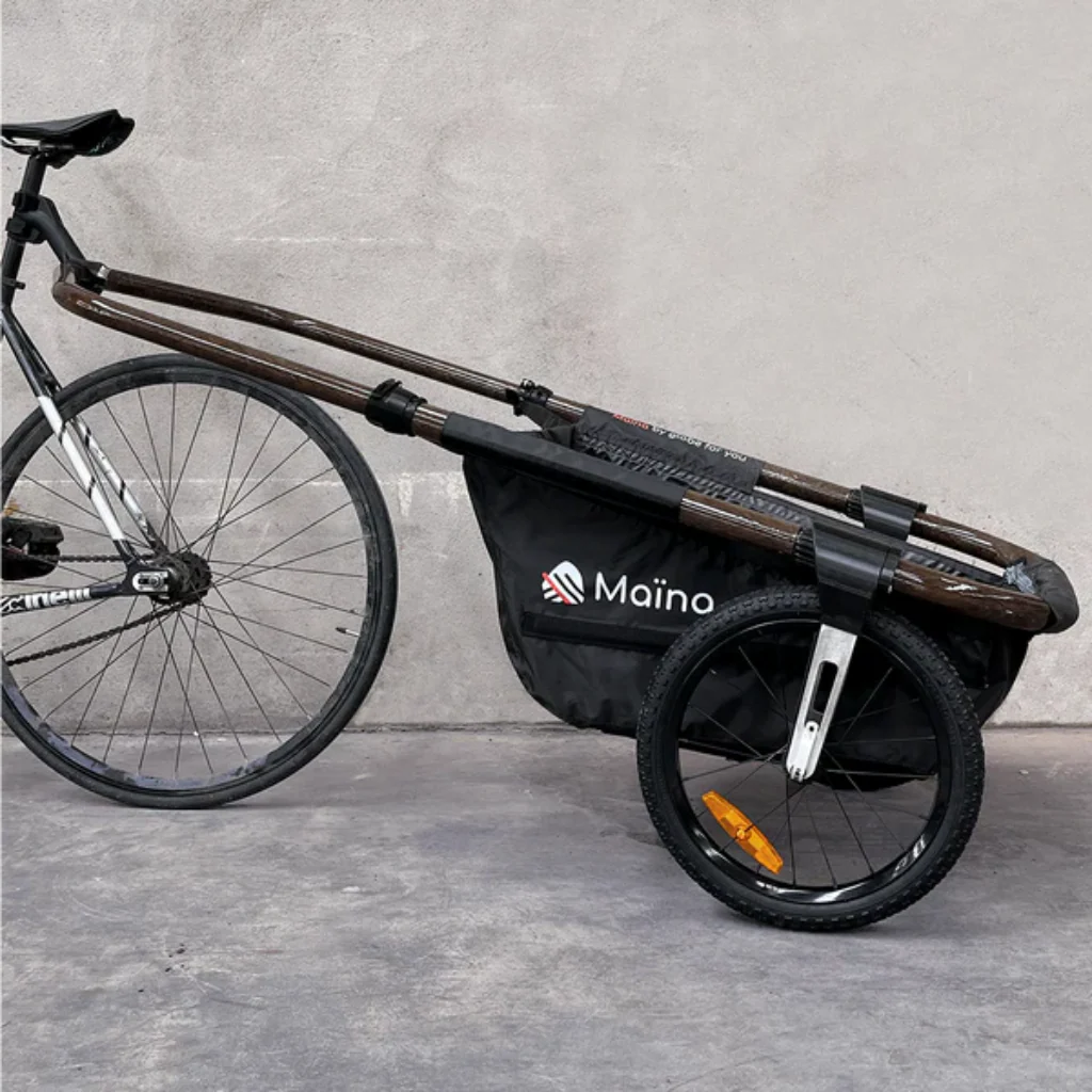 Remorque vélo pliable ultra-légère Maïna Globe For You – 16 pouces