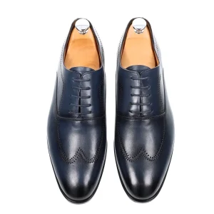 Richelieu homme Cuir Bleu - Benny