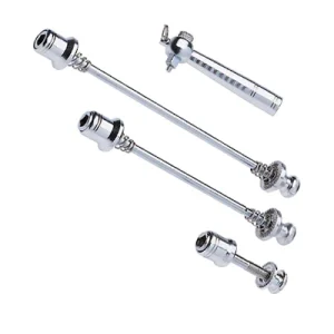 Antivol selle et roues de vélo couleur chrome