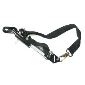 Attache et ressort pour bras de remorque vélo