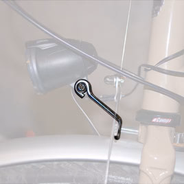 Attache inoxydable pour feu avant sur fourche de vélo – Image 3