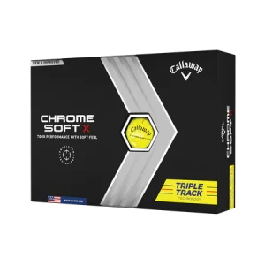 Callaway - Balles Chrome Soft X 2022 Triple Track Jaune