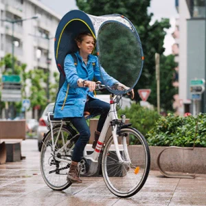 Bulle de protection et toit vélo pluie Bub-up