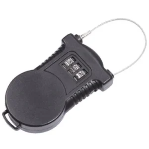 Cable 110 cm rétractable fermeture code - sécuriser selle casque